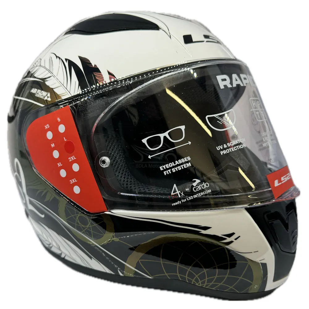 LS2 FF353 Rapid II Boho Helmet - White/Black/Pink