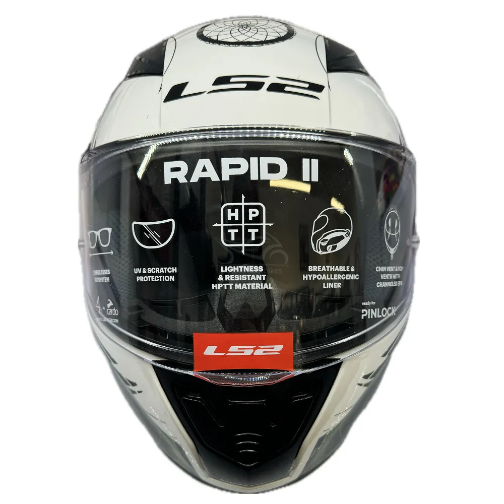 LS2 FF353 Rapid II Boho Helmet - White/Black/Pink