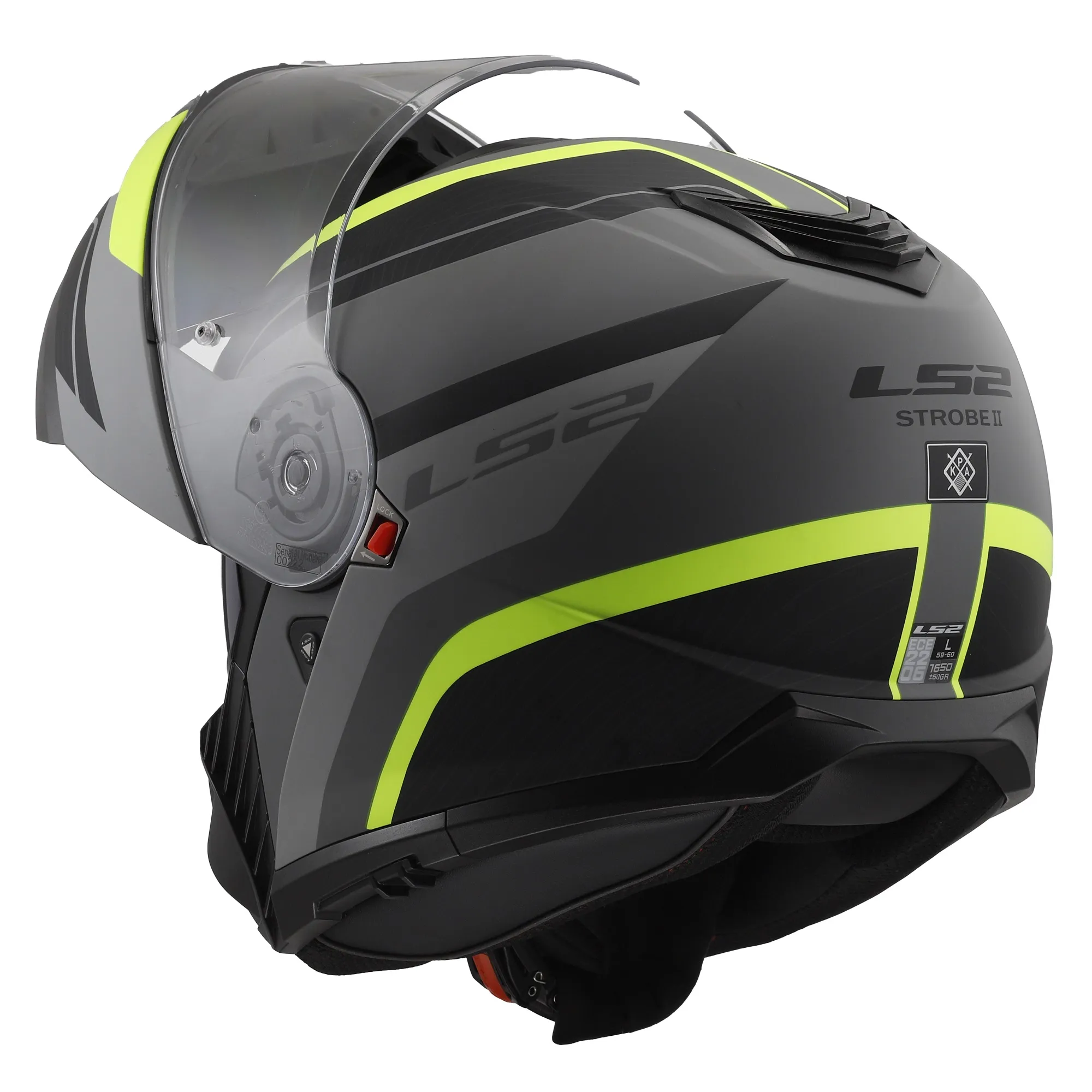 LS2 FF908 Strobe II Monza Helmet - Black/Yellow