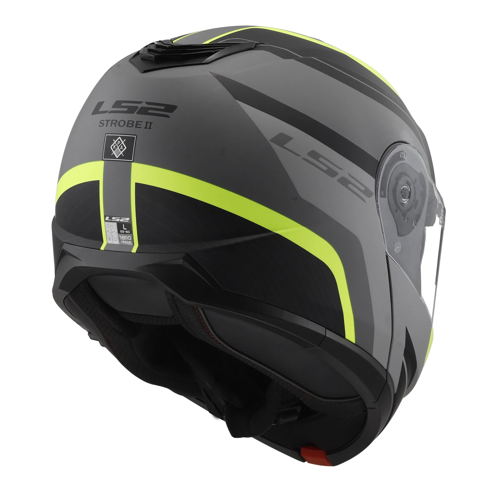 LS2 FF908 Strobe II Monza Helmet - Black/Yellow