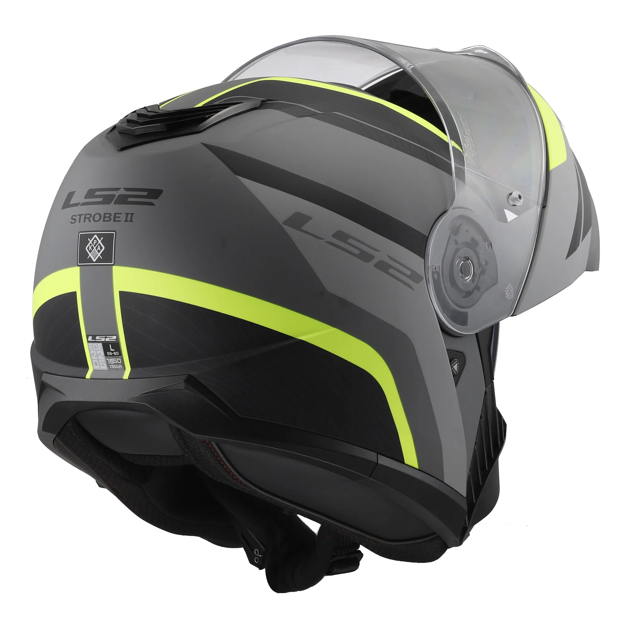 LS2 FF908 Strobe II Monza Helmet - Black/Yellow