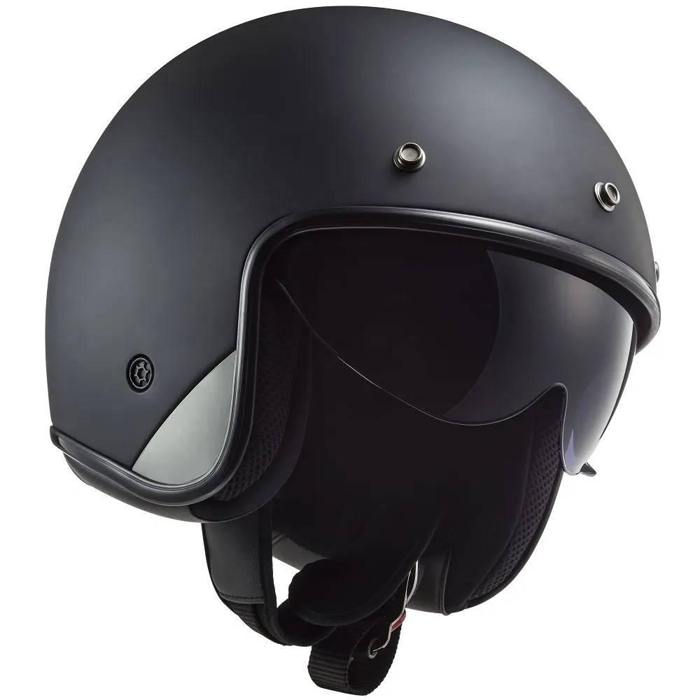 LS2 OF601 Bob II Plain Helmet - Matt Black