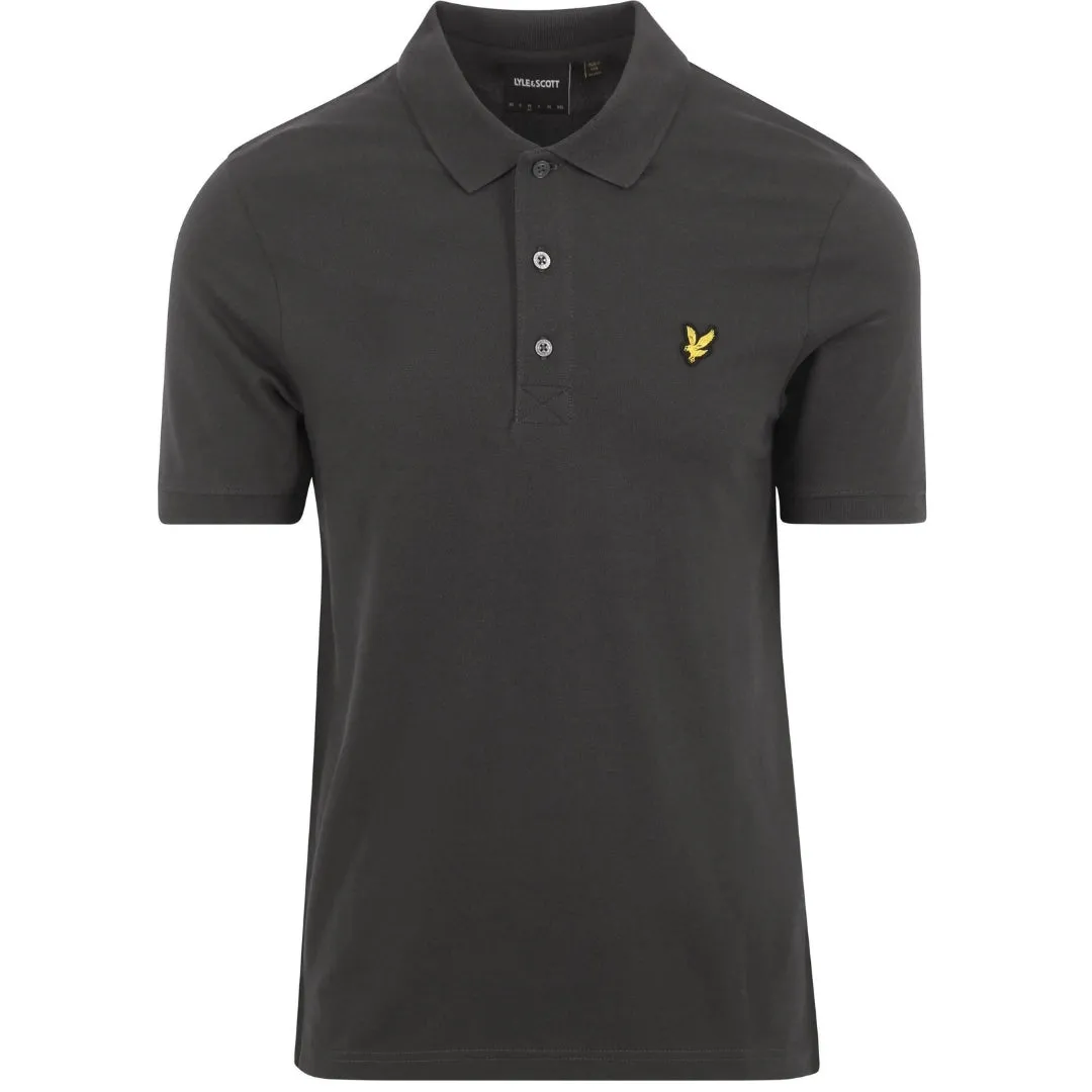 Lyle Scott Gunmetal Plain Polo Shirt