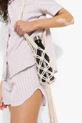 Macrame Bottle Holder Bag