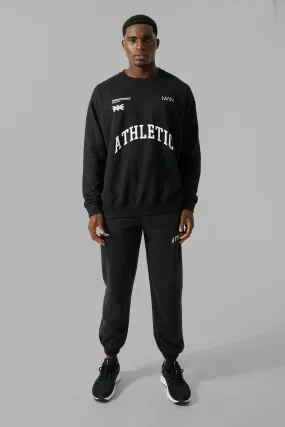 Man Active Athletic Oversized Sweat Tracksuit | boohooMAN UK