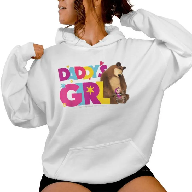 Masha And The Bear Daddy's Girl Women Hoodie