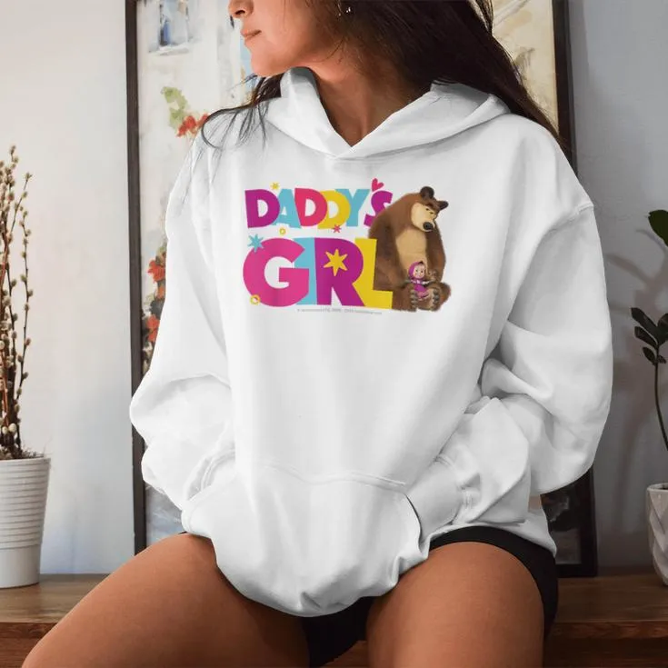 Masha And The Bear Daddy's Girl Women Hoodie