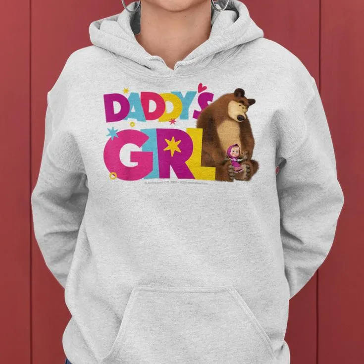 Masha And The Bear Daddy's Girl Women Hoodie