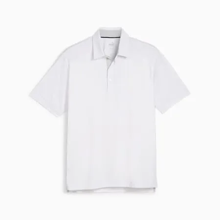 MATTR Brigade Men's Golf Polo | White Glow-Ash Gray | PUMA Exclusion List | PUMA 