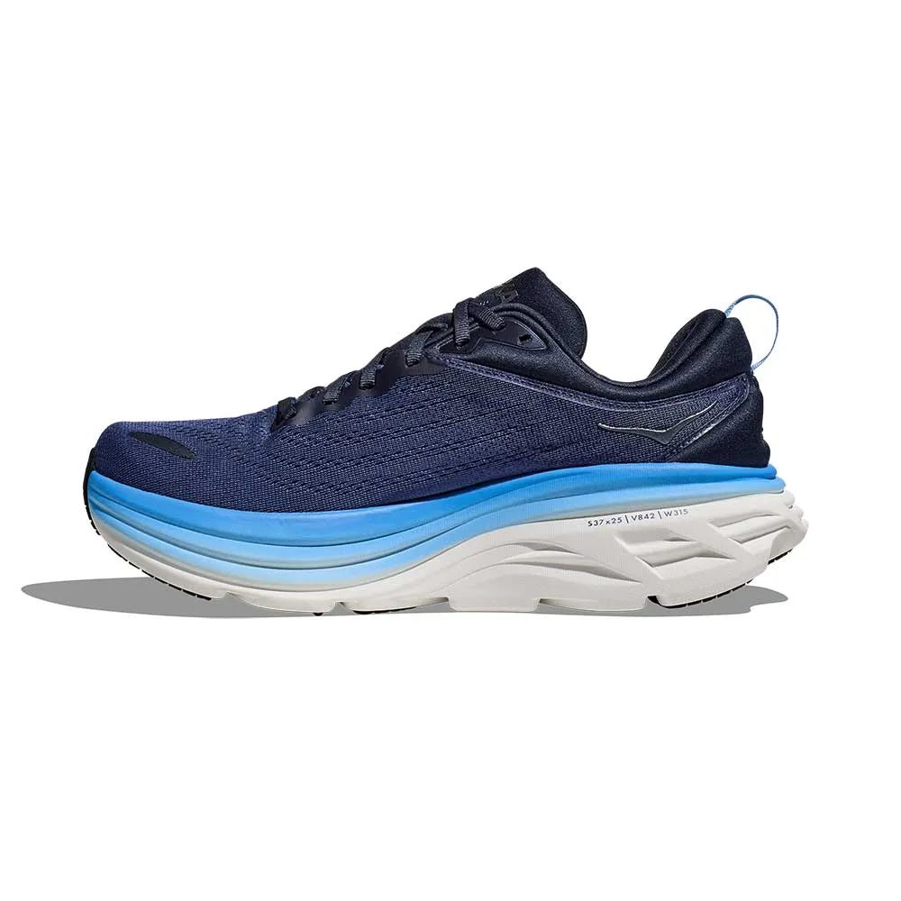 Men's Bondi 8 Running Shoe - Outer Space/All Aboard - Regular (D)