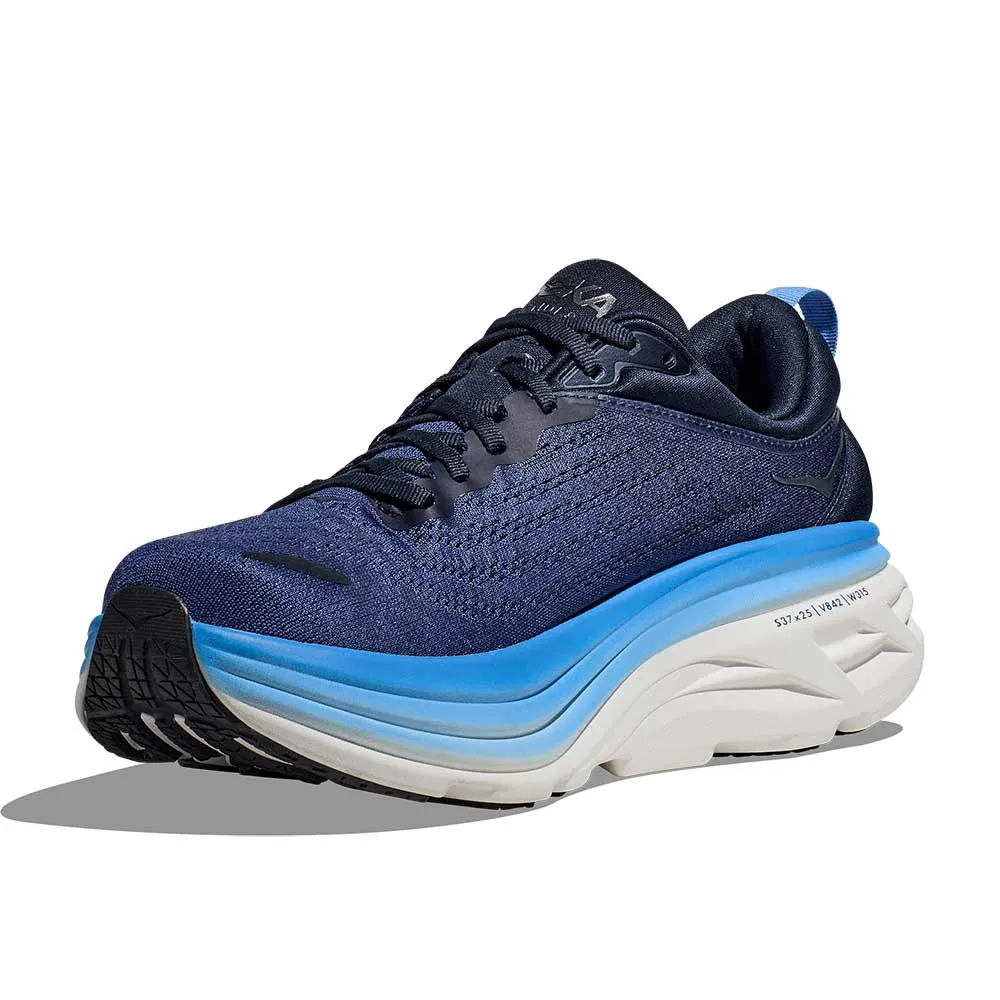 Men's Bondi 8 Running Shoe - Outer Space/All Aboard - Regular (D)