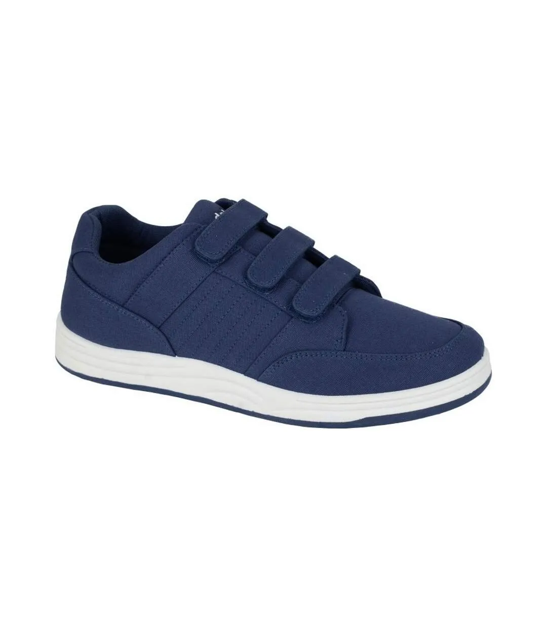 Mens canvas trainers navy Rdek