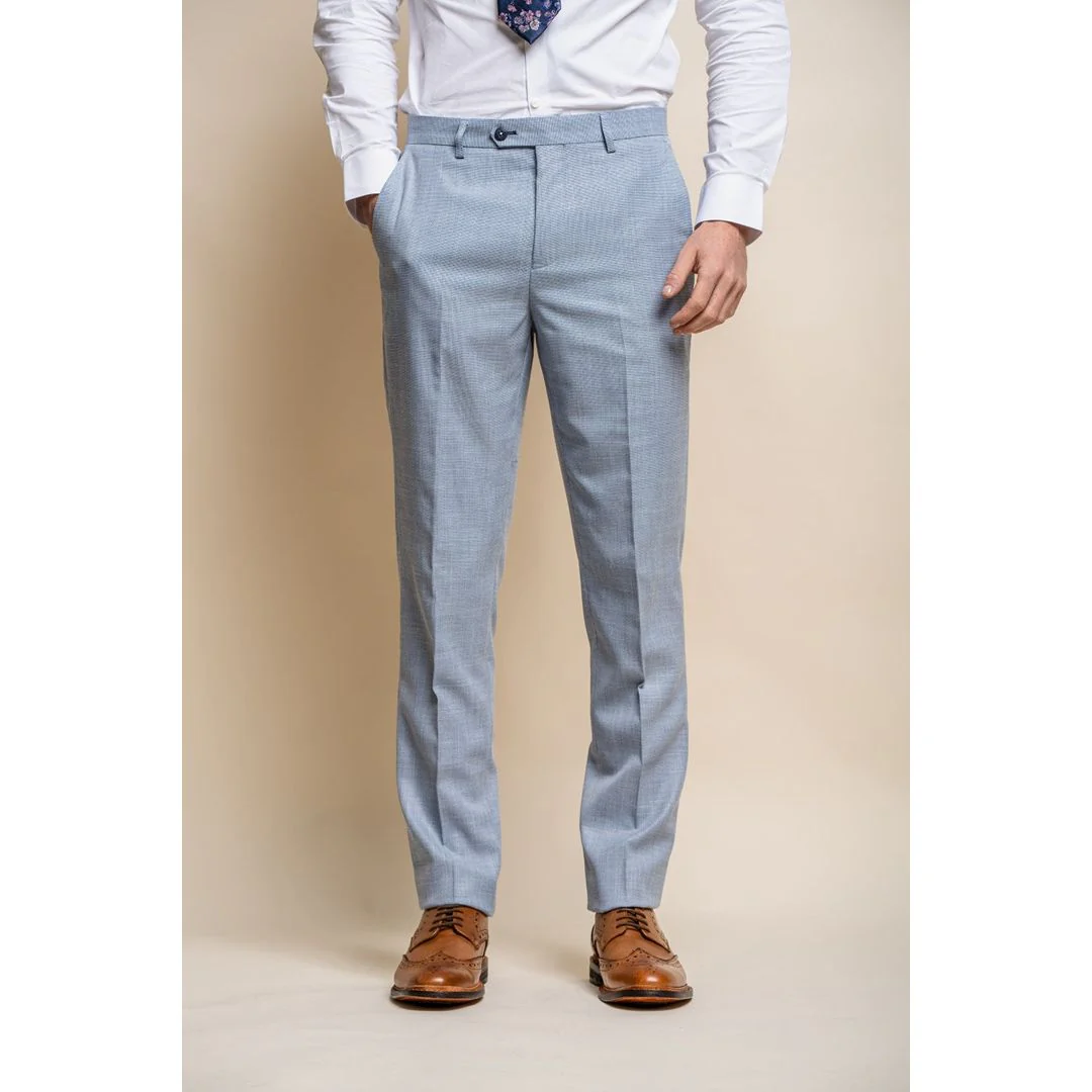 Miami - Men's Summer Light Blue Trousers