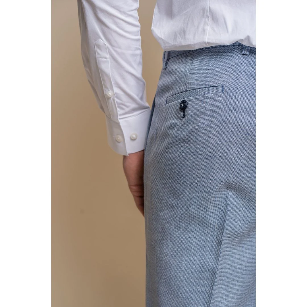 Miami - Men's Summer Light Blue Trousers