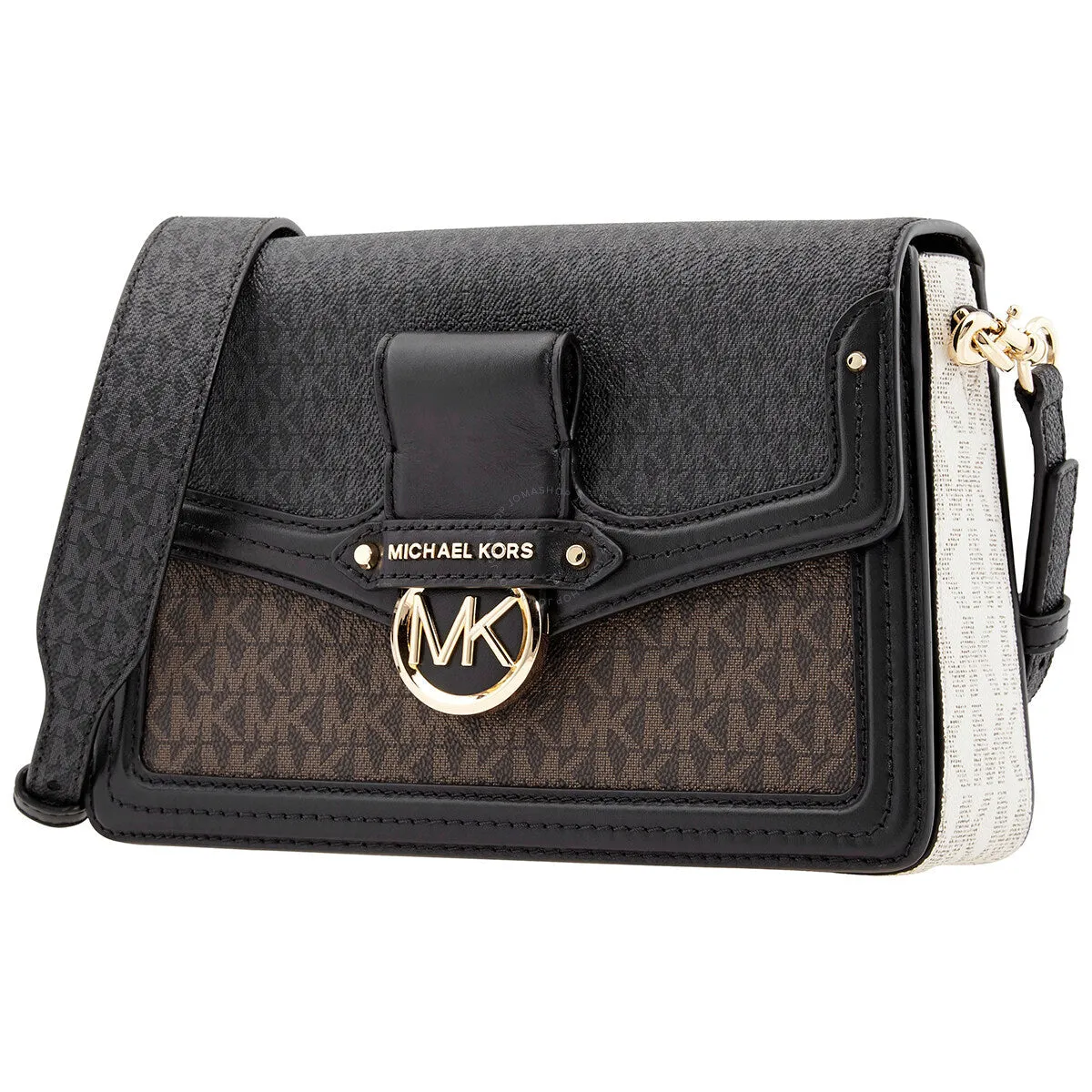 Michael Kors Jessie Brown Medium Shoulder Bag