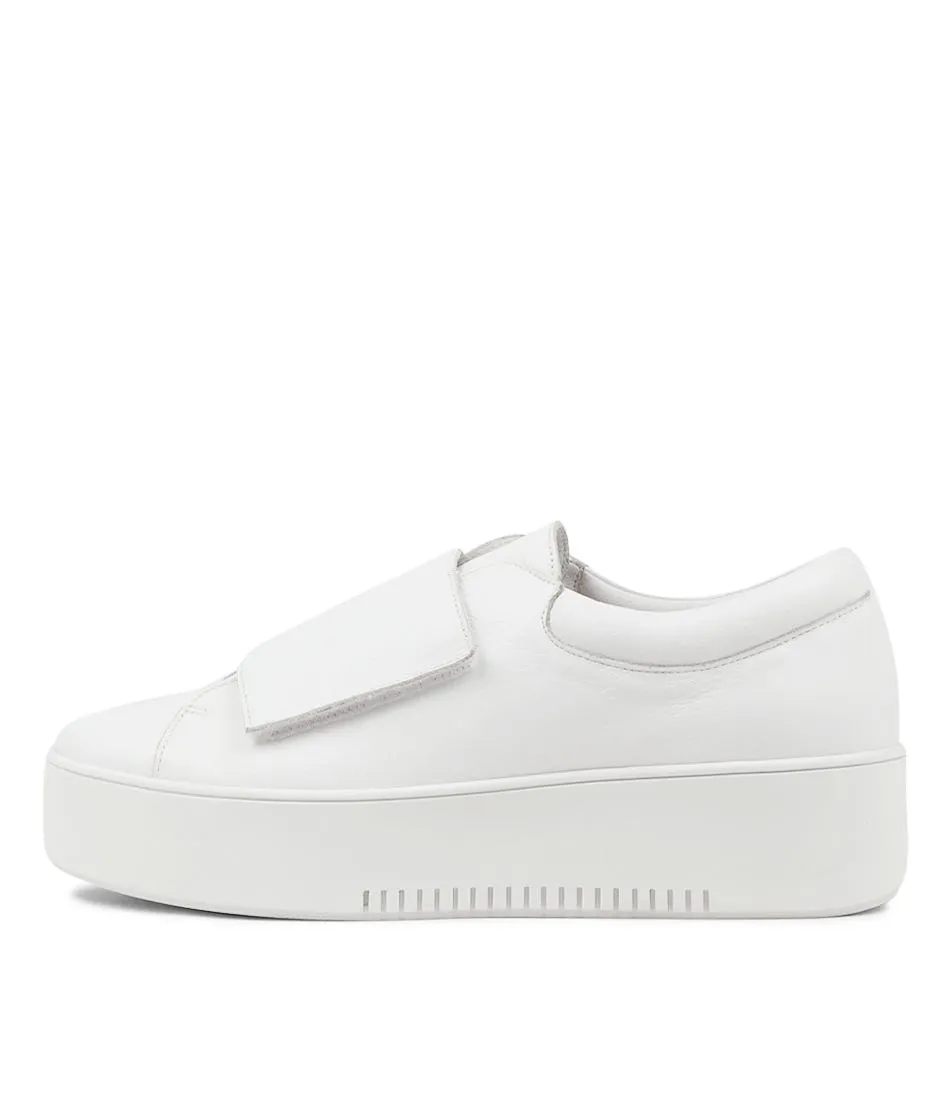 MIDAS Whispa White Leather Sneakers Ws