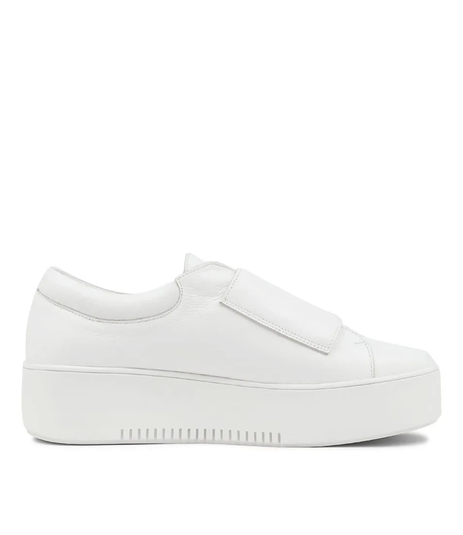 MIDAS Whispa White Leather Sneakers Ws