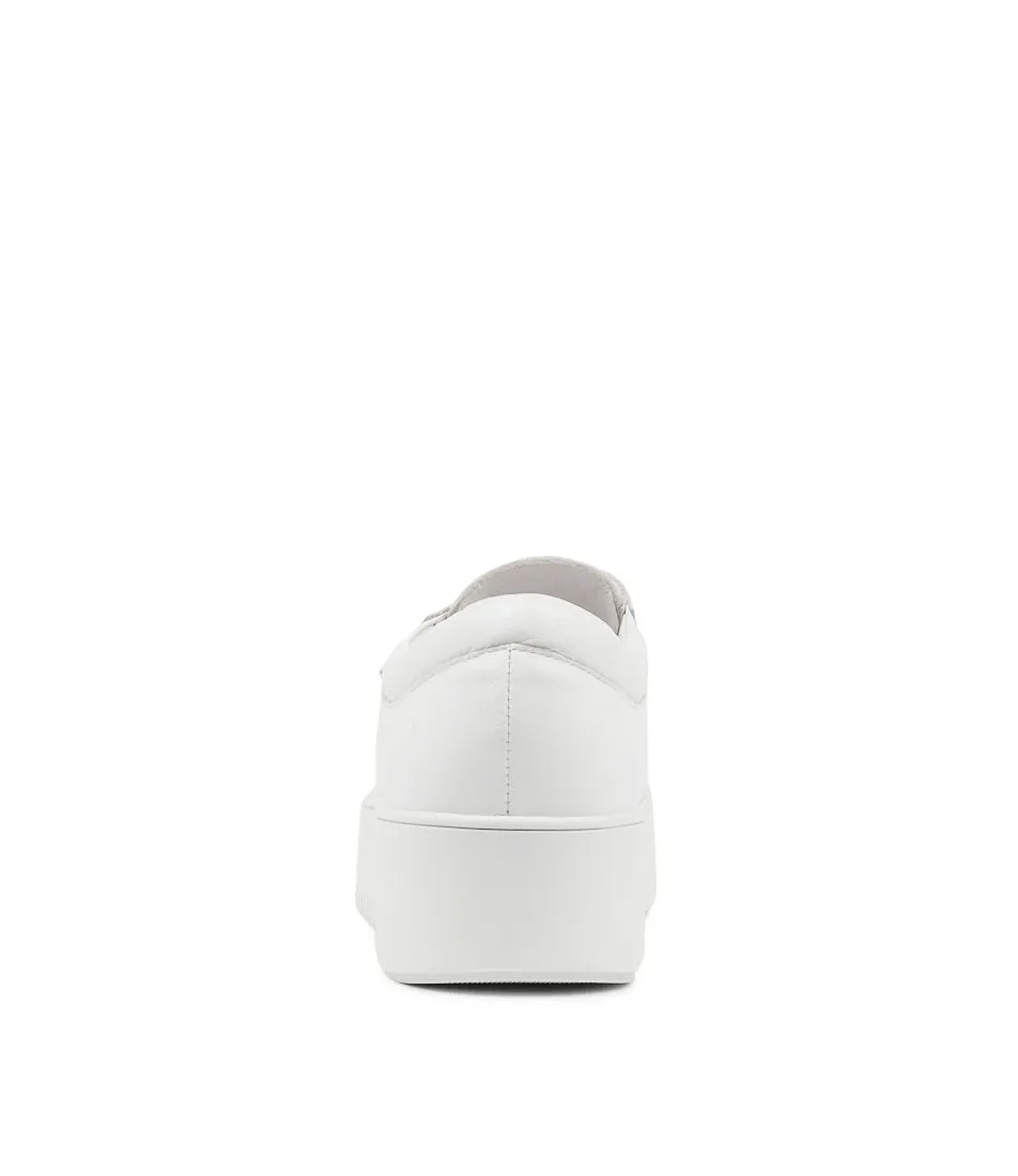 MIDAS Whispa White Leather Sneakers Ws