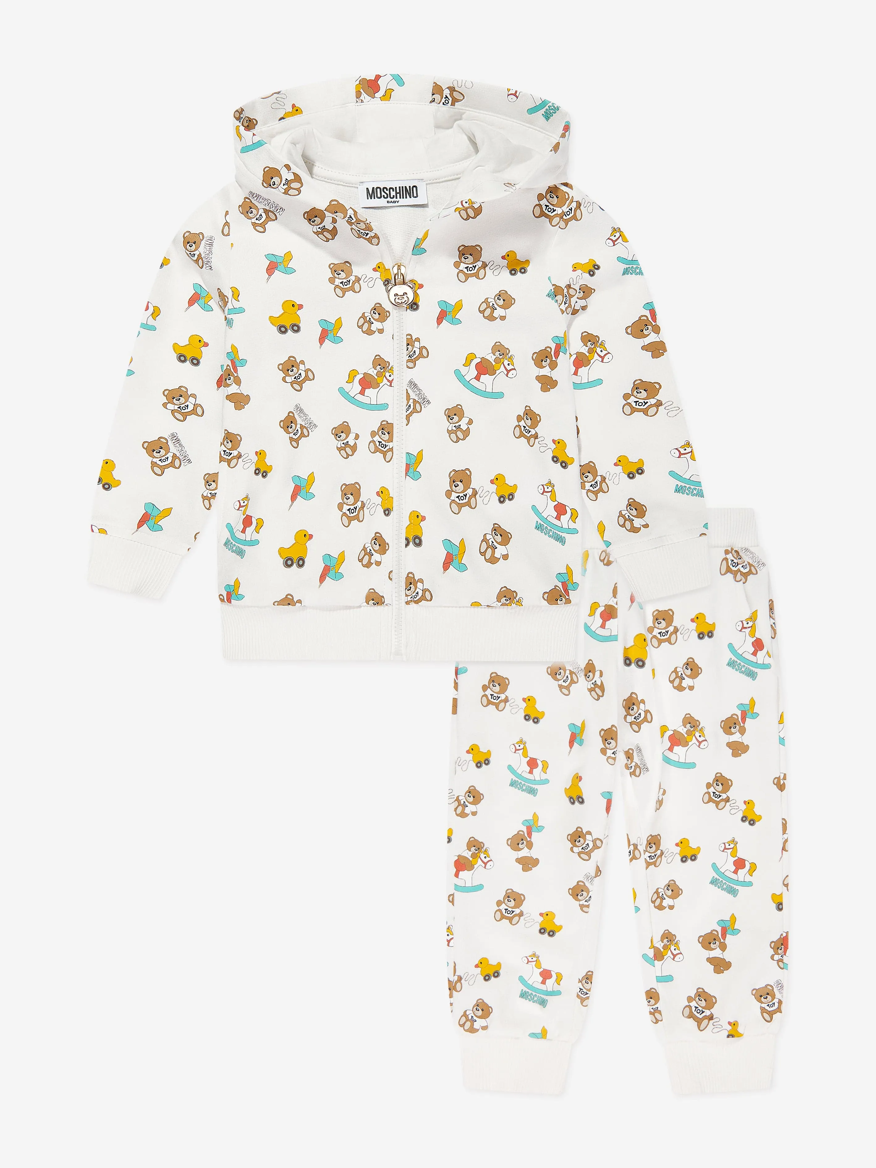 Moschino Baby Girls Teddy Bear Tracksuit in Ivory