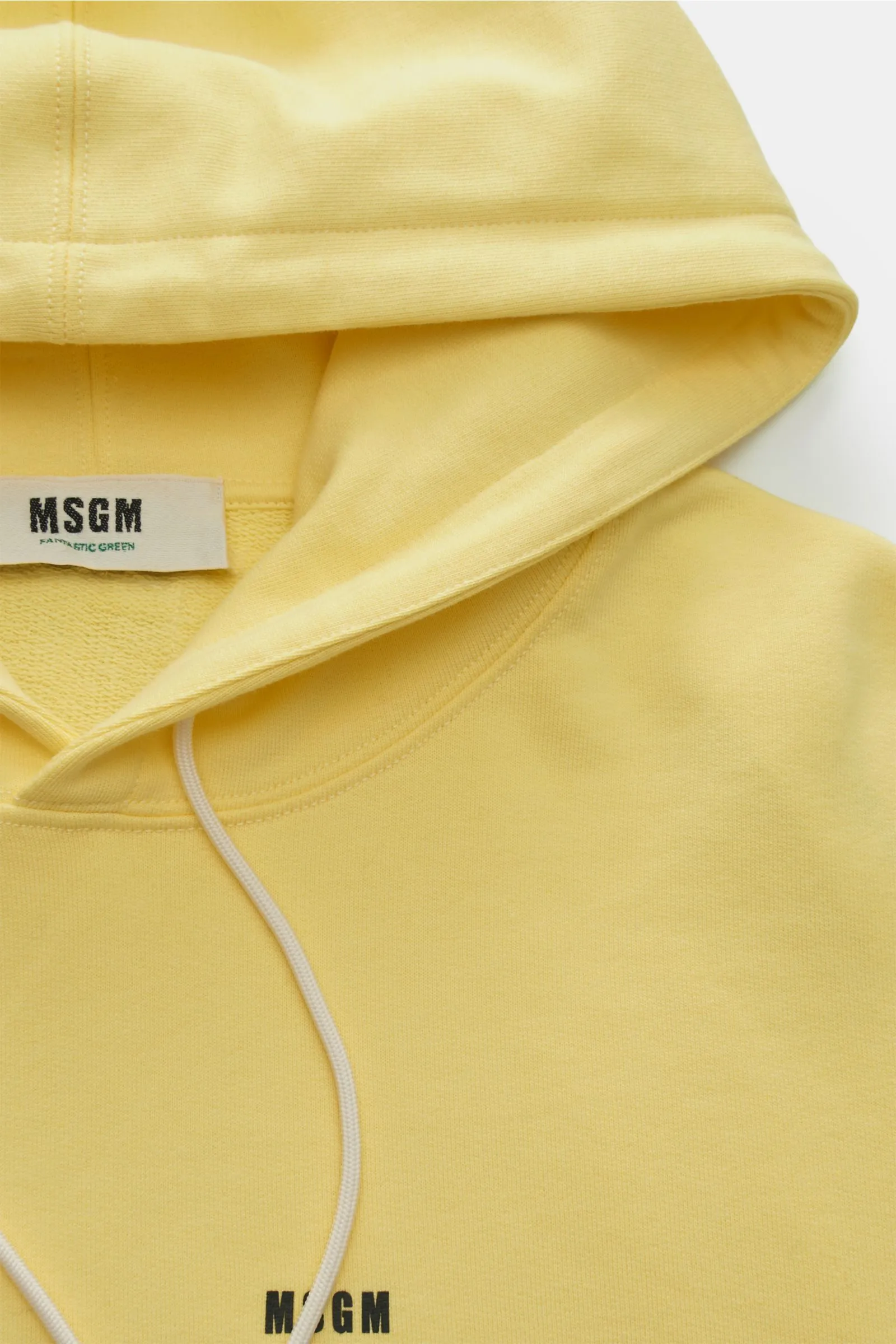 MSGM hooded jumper yellow