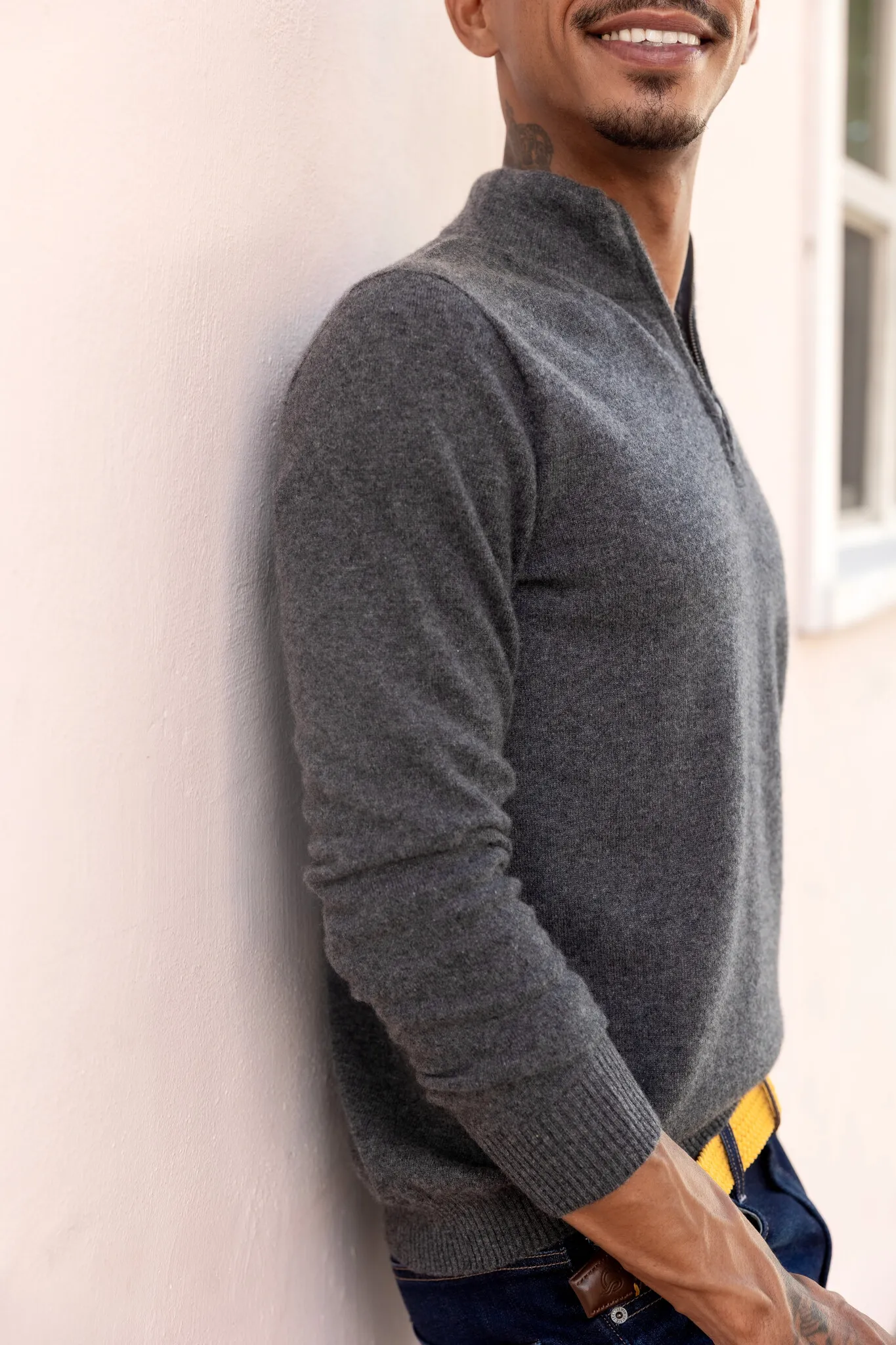 Nash Cashmere Quarter Zip Pullover