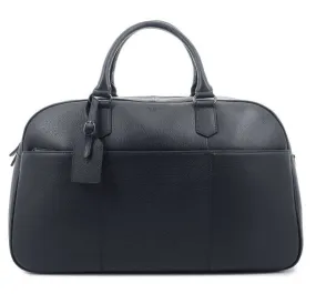 Navy leather travel bag 135732