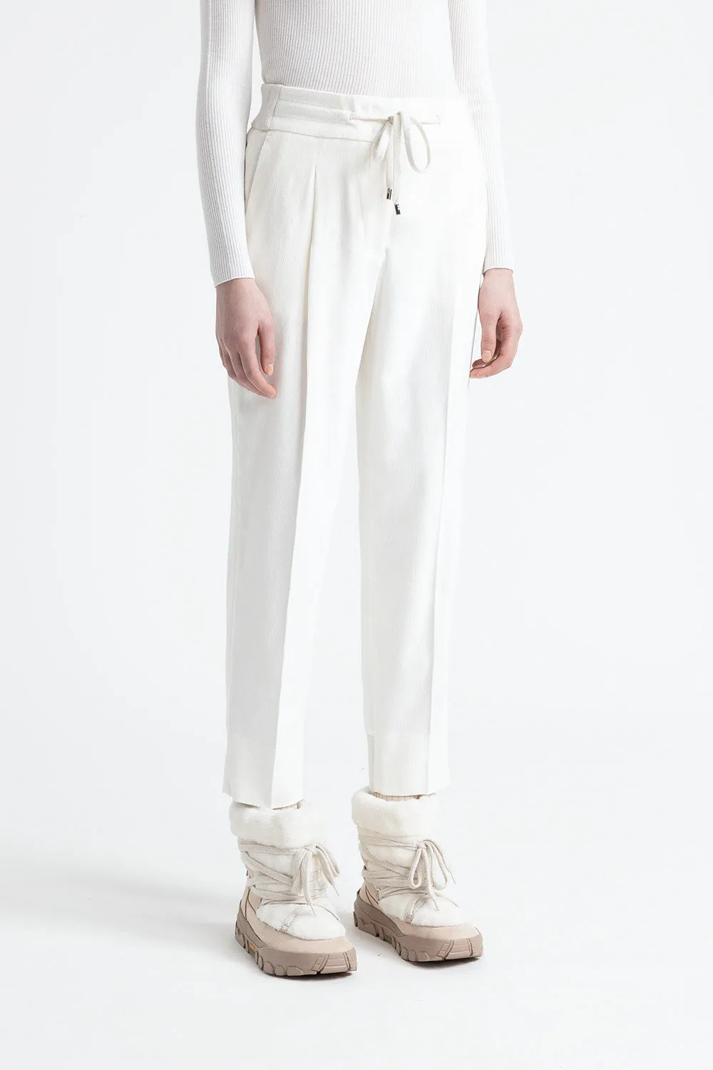 Needlecord carrot trousers