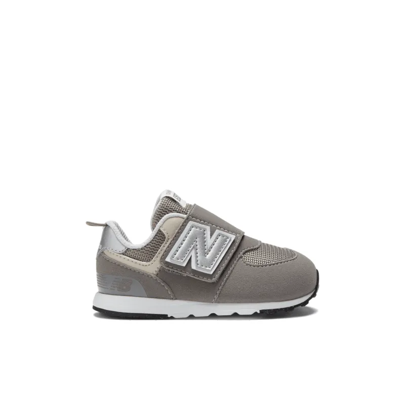 New Balance Infant & Toddler 574 NEW-B Hook & Loop Shoe - NW574GR (X-Wide)