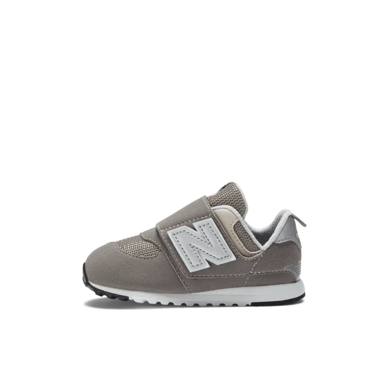 New Balance Infant & Toddler 574 NEW-B Hook & Loop Shoe - NW574GR (X-Wide)