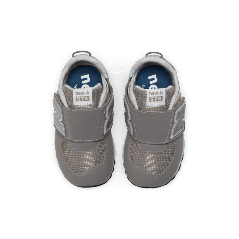 New Balance Infant & Toddler 574 NEW-B Hook & Loop Shoe - NW574GR (X-Wide)