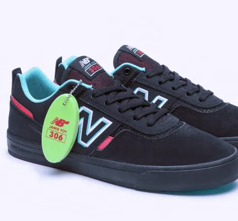 NEW BALANCE NUMERIC 306 JAMIE FOY BLACK RED BLUE