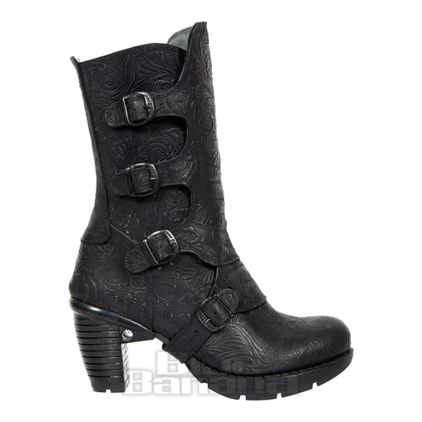 New Rock TR003X-S3 Trail Heeled Core Boot (Black)