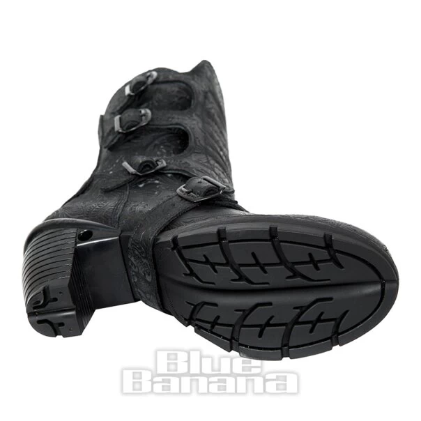 New Rock TR003X-S3 Trail Heeled Core Boot (Black)