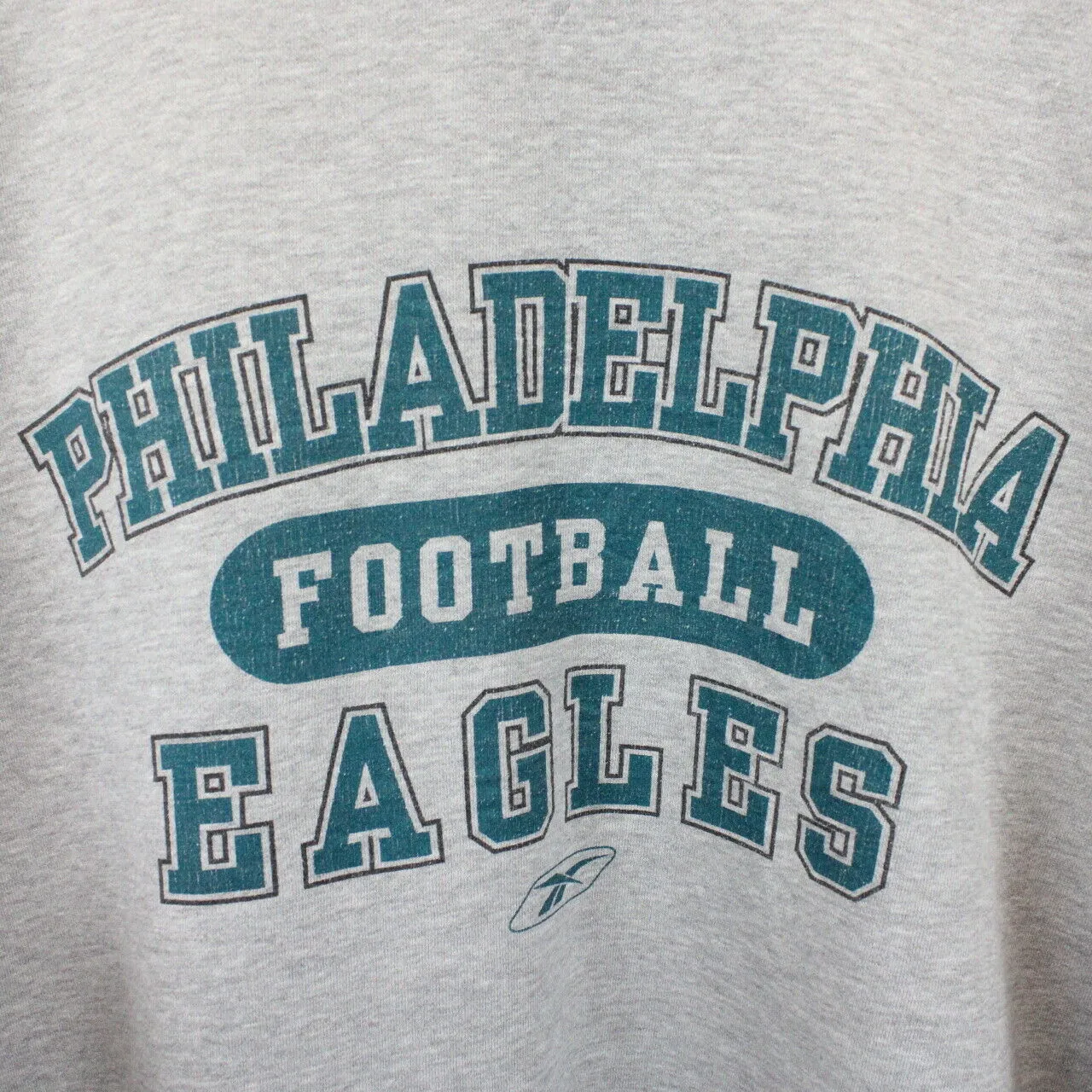 NFL REEBOK 90s Philadelphia EAGLES Sweatshirt Grey | Large