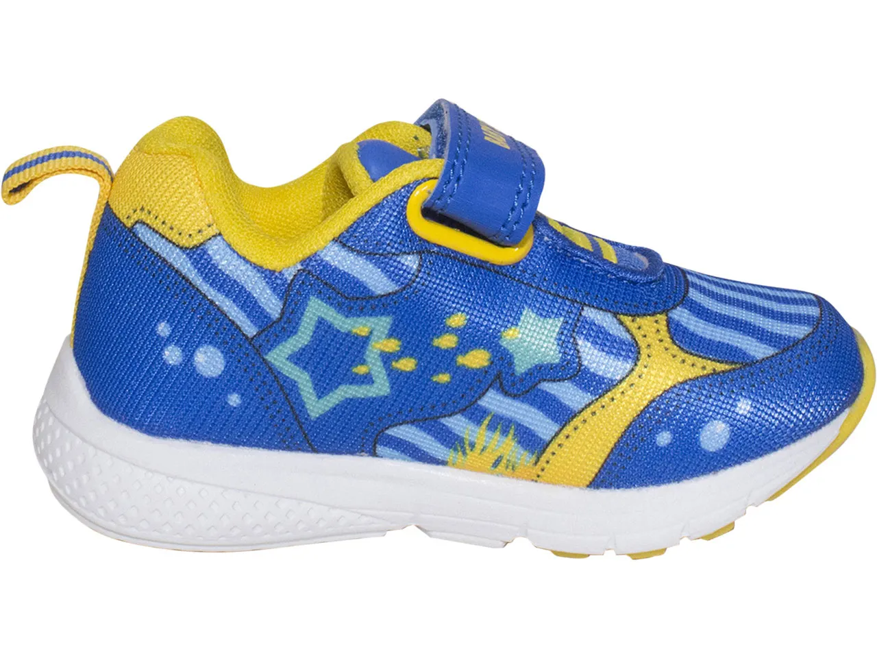 Nickelodeon Pinkfong Baby Shark Toddler Boy's Sneakers Blue/Yellow Sz: 7T