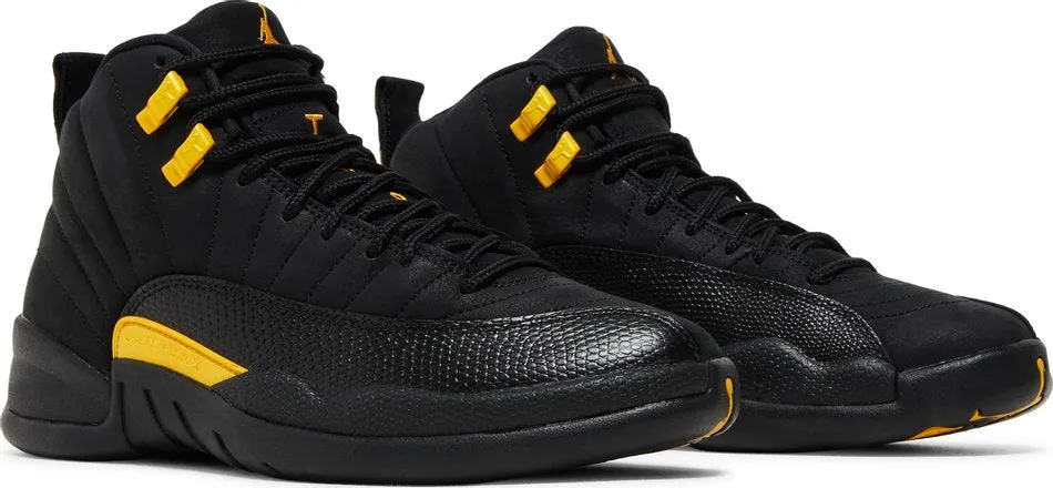 Nike - Air Jordan 12 Retro Sneakers - Black/Taxi