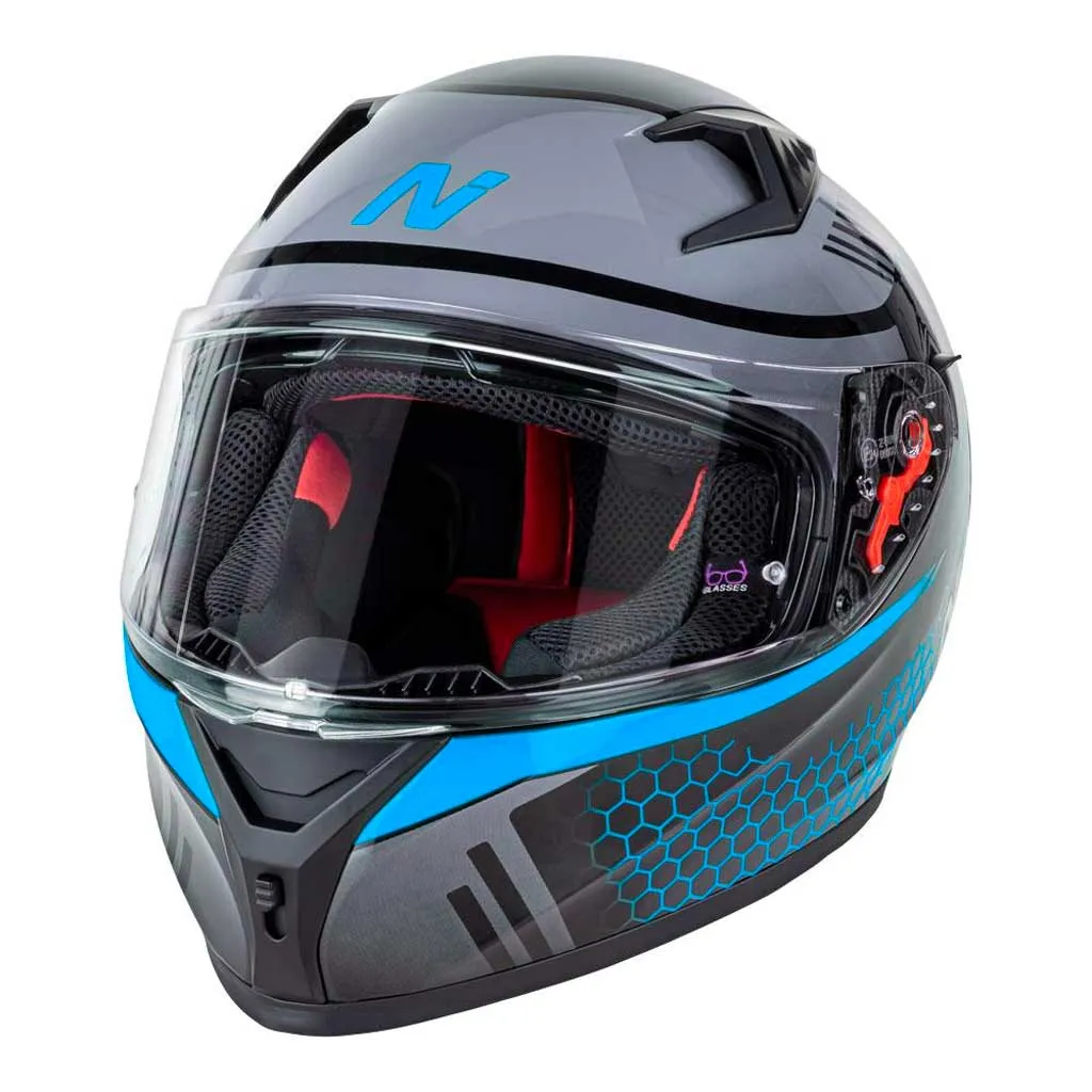 Nitro - N501 Black/Blue Helmet