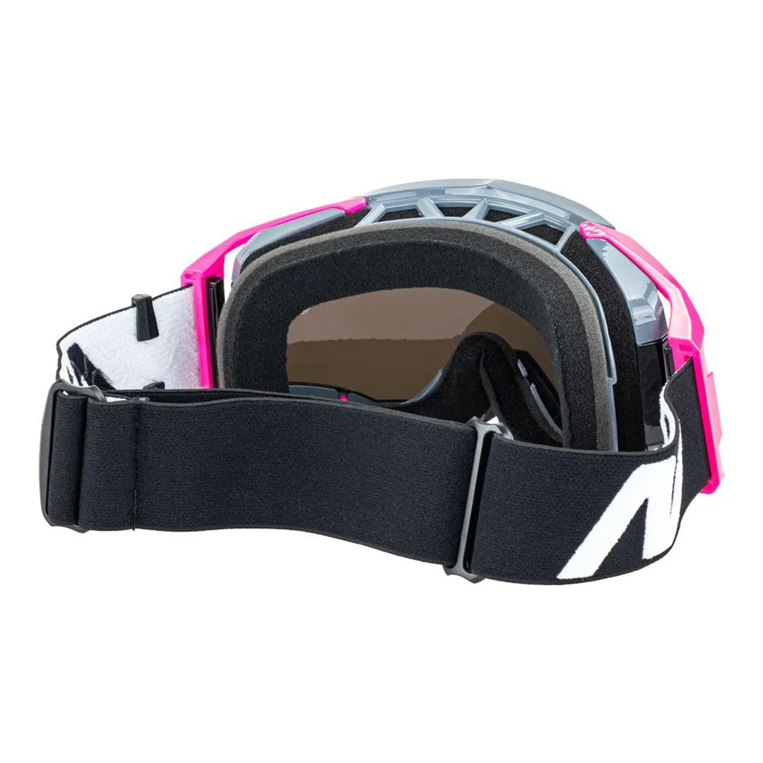 Nitro - NV-150 GREY/PINK MX Goggles