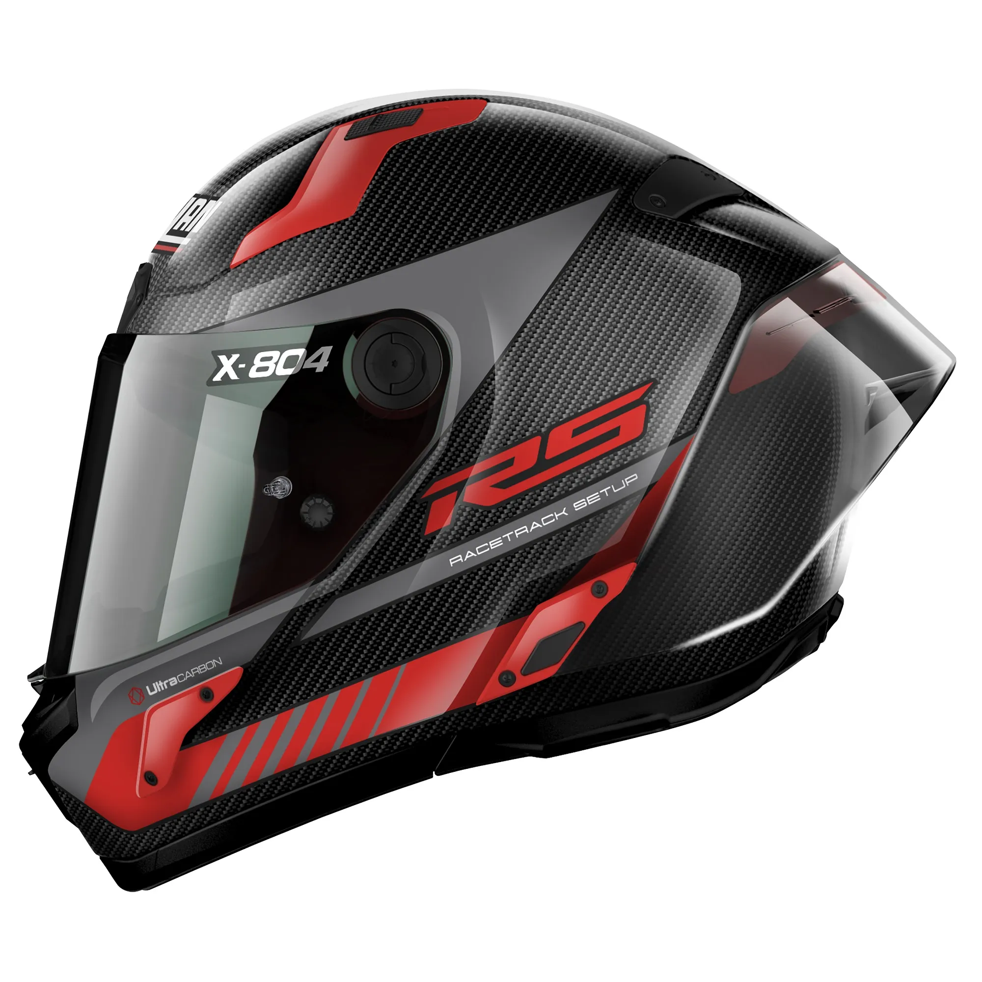 Nolan X-804 RS UC Hot Lap Helmet - Red