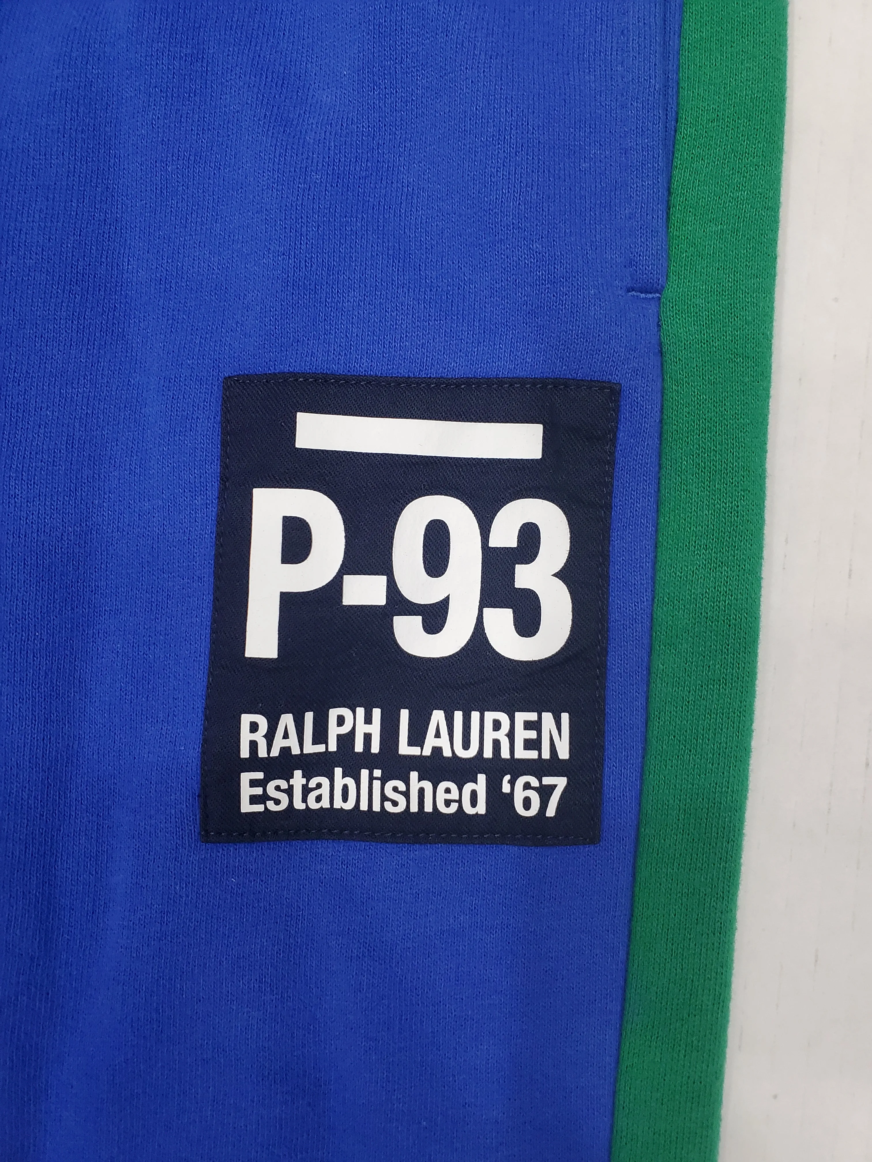 Nwt Polo Ralph Lauren Women's Royal/Green P-93 Patch Joggers