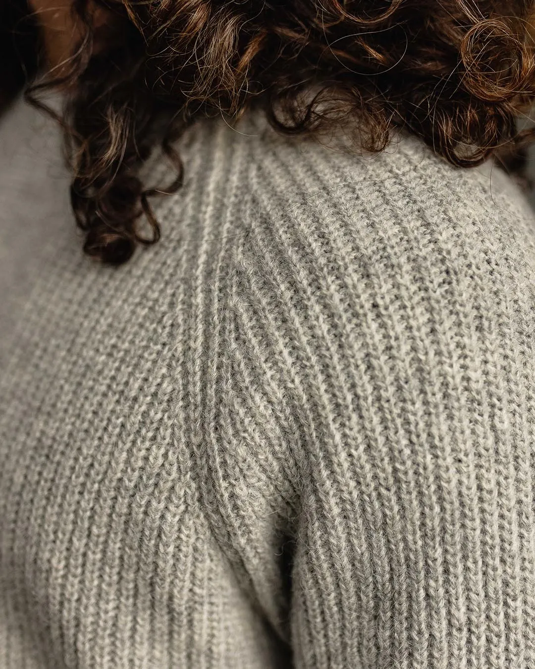 Offshore Recycled Knitted Jumper - Grey Marl