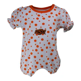 Oklahoma State Polka Dot Girl's Romper