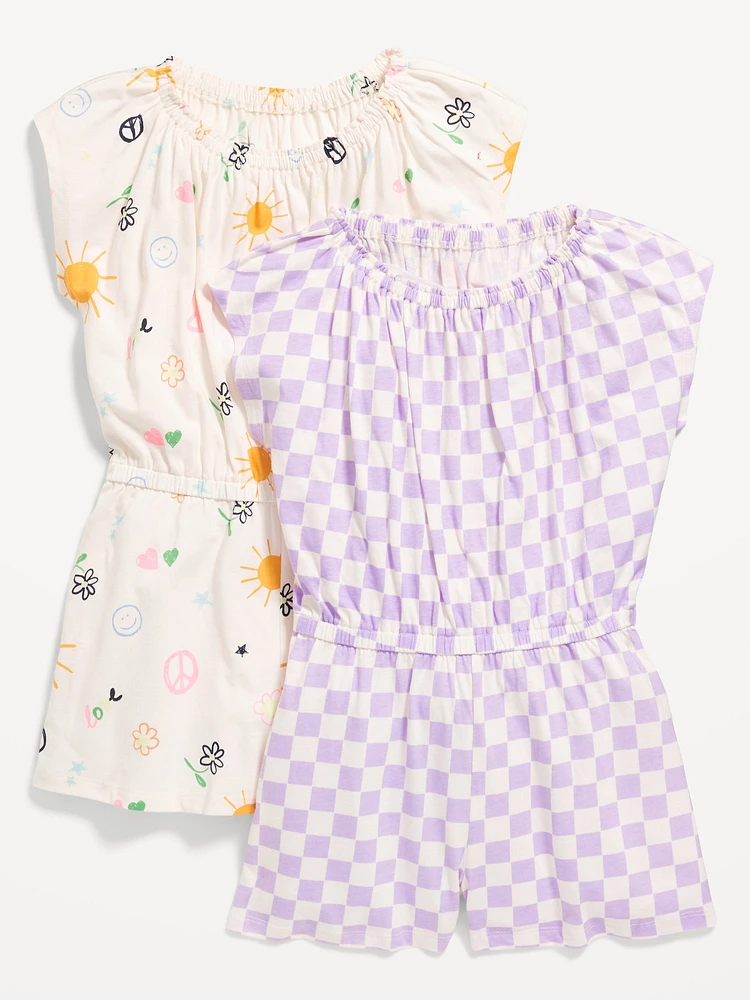 Old Navy Printed Jersey-Knit Romper 2-Pack for Girls