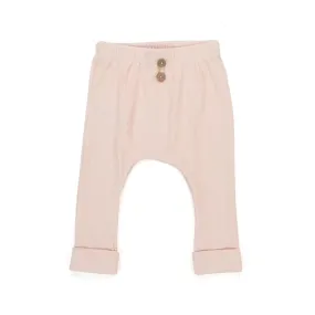 One More In The Family Pale Pink Marti Trousers For Baby Girl