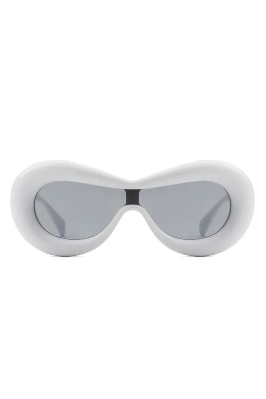 Oversize Retro Oval Chic Sunglasses