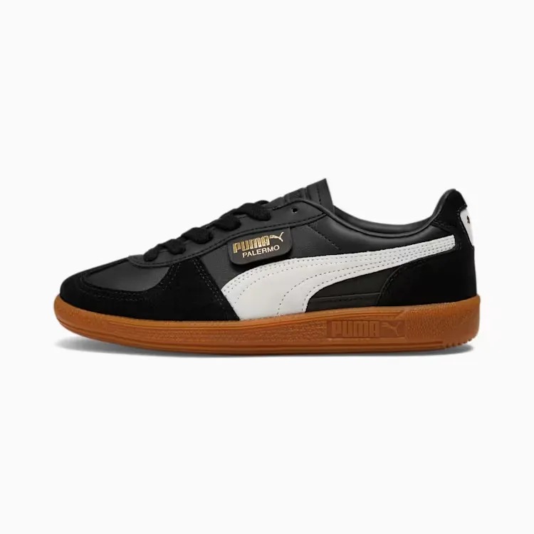 Palermo Leather Women's Sneakers (PUMA Black-Feather Gray-Gum)