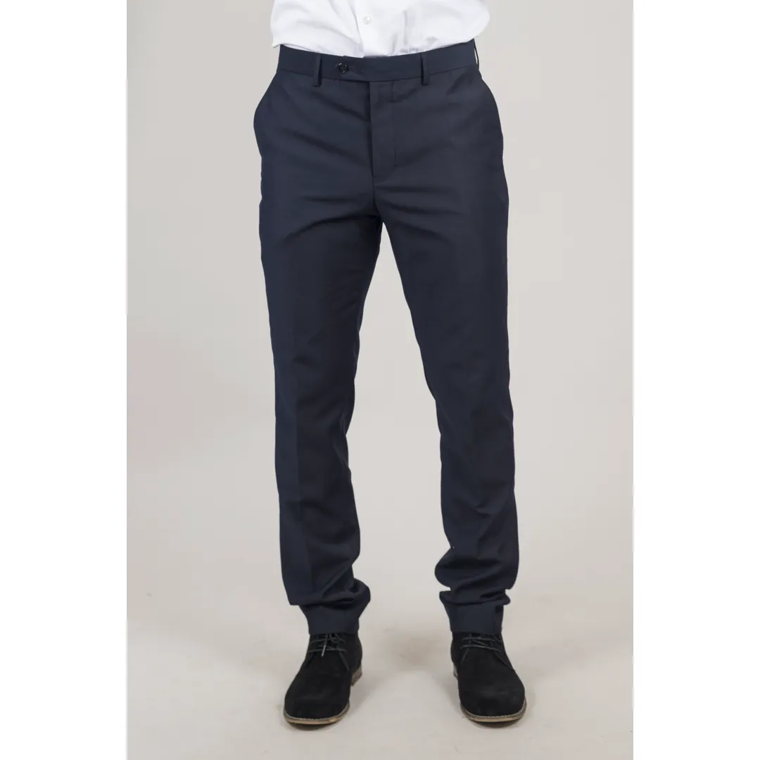 Parker - Men's Navy Blue Trousers