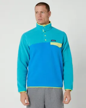 Patagonia Mens Lightweight Synchilla Snap-T Pullover - Vessel Blue | SurfStitch