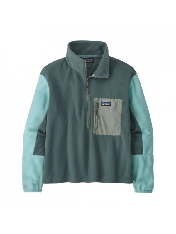 Patagonia Women's Microdini 1/2-Zip Fleece Pullover : Nouveau Green