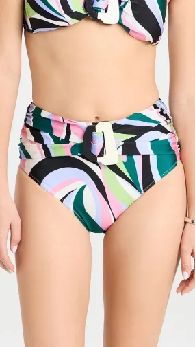 PatBO   Delos High Waist Bikini Bottoms 